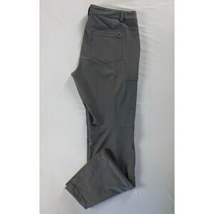 REI Women's Stretch Hiking Pants w/ Roll Tab Cuffs. Gray, Women's 12. EUC!